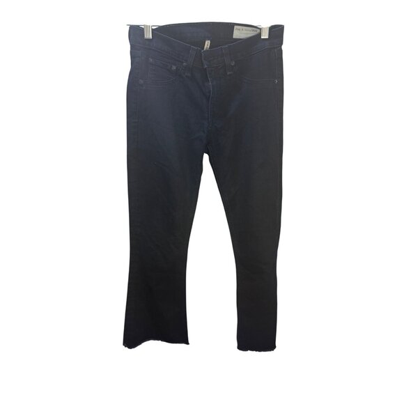 Rag & Bone Womens Elephant Bell Jeans Size 27 Dark Wash Denim Mid-Rise - Picture 8 of 14